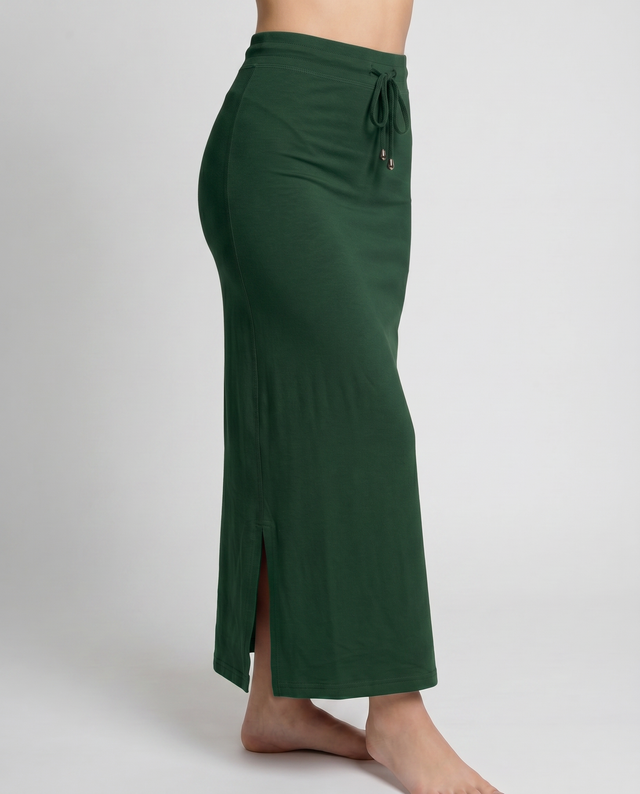 Sanado Straight Cut Saree Shapewear - Dark Green