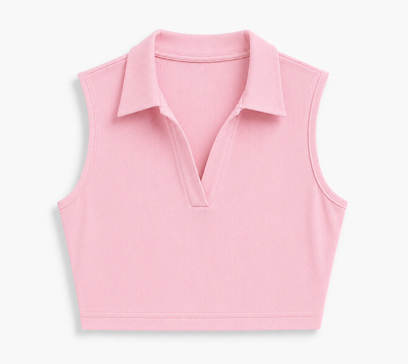 Sleeveless Collar Top