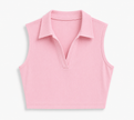 Sleeveless Collar Top