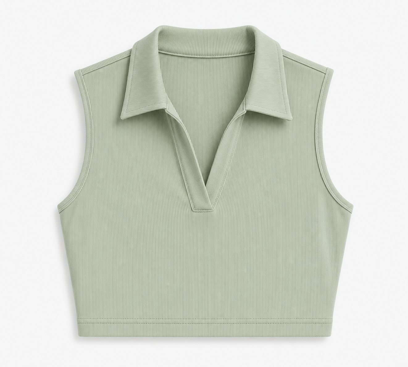 Sleeveless Collar Top
