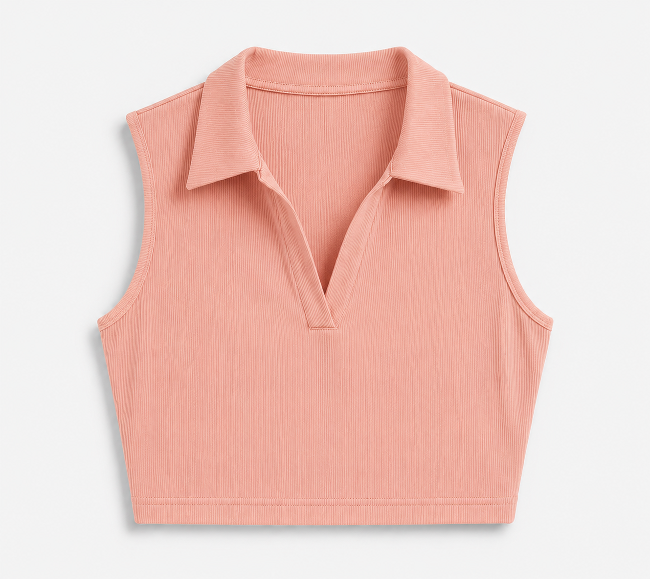 Sleeveless Collar Top