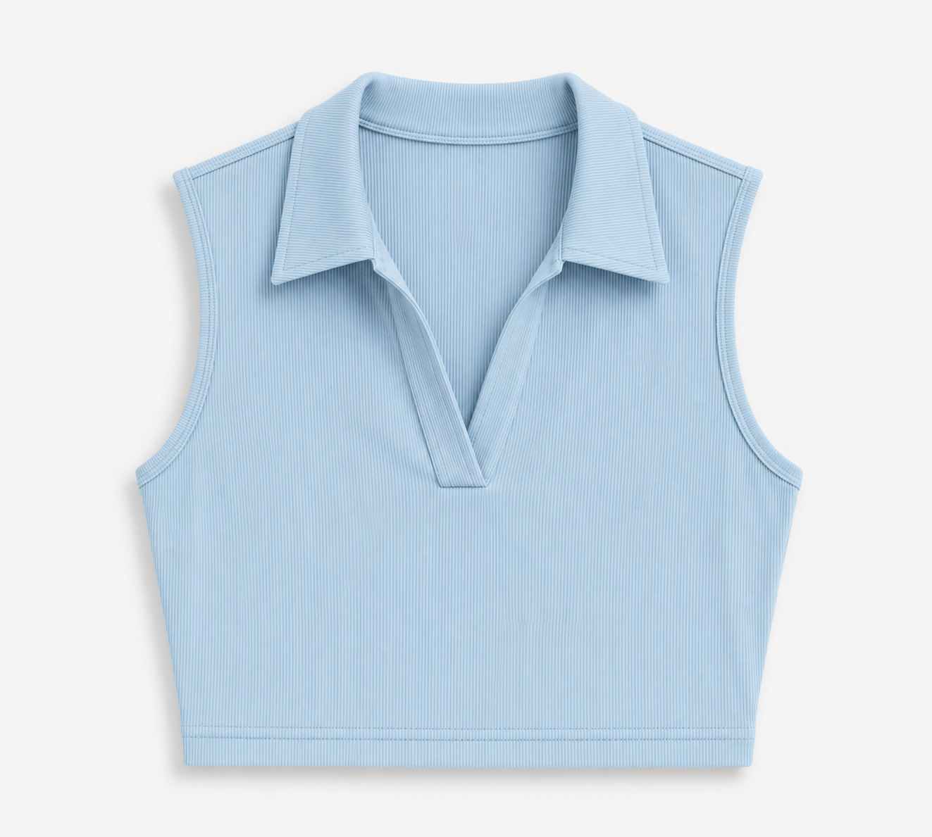 Sleeveless Collar Top