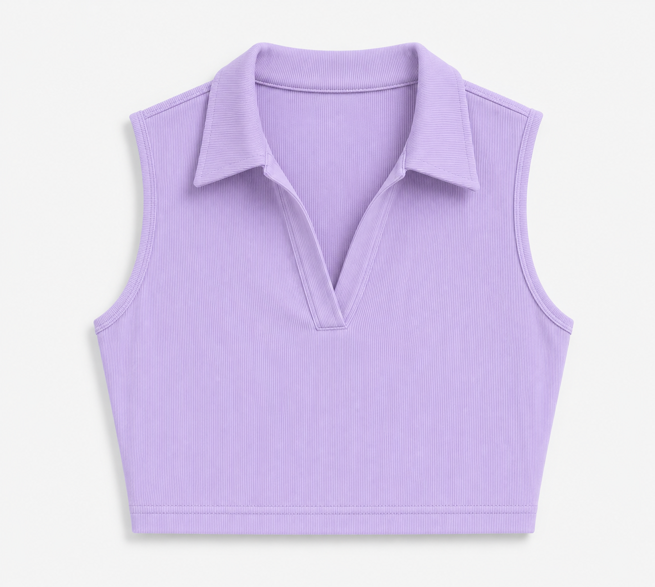 Sleeveless Collar Top