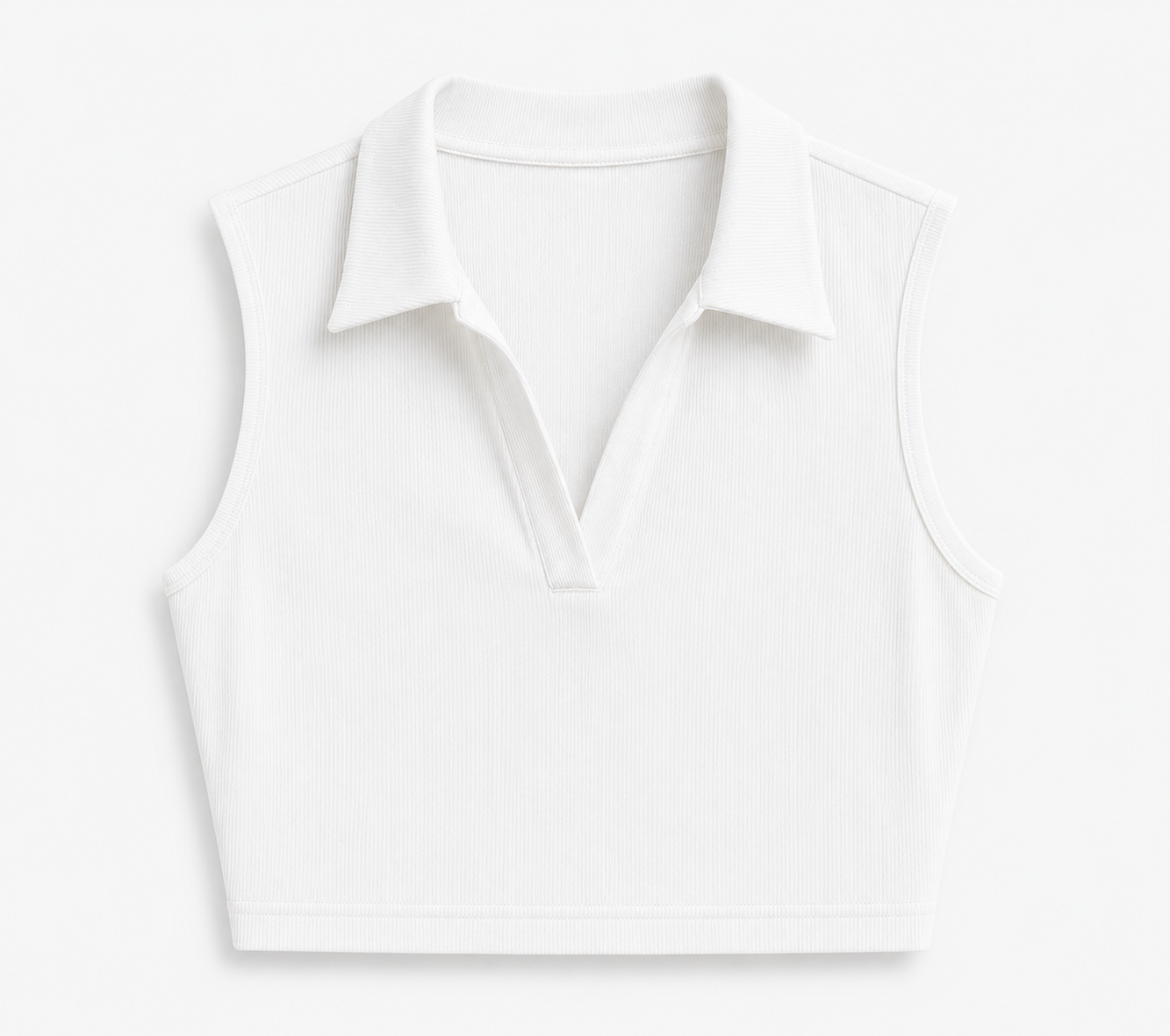 Sleeveless Collar Top