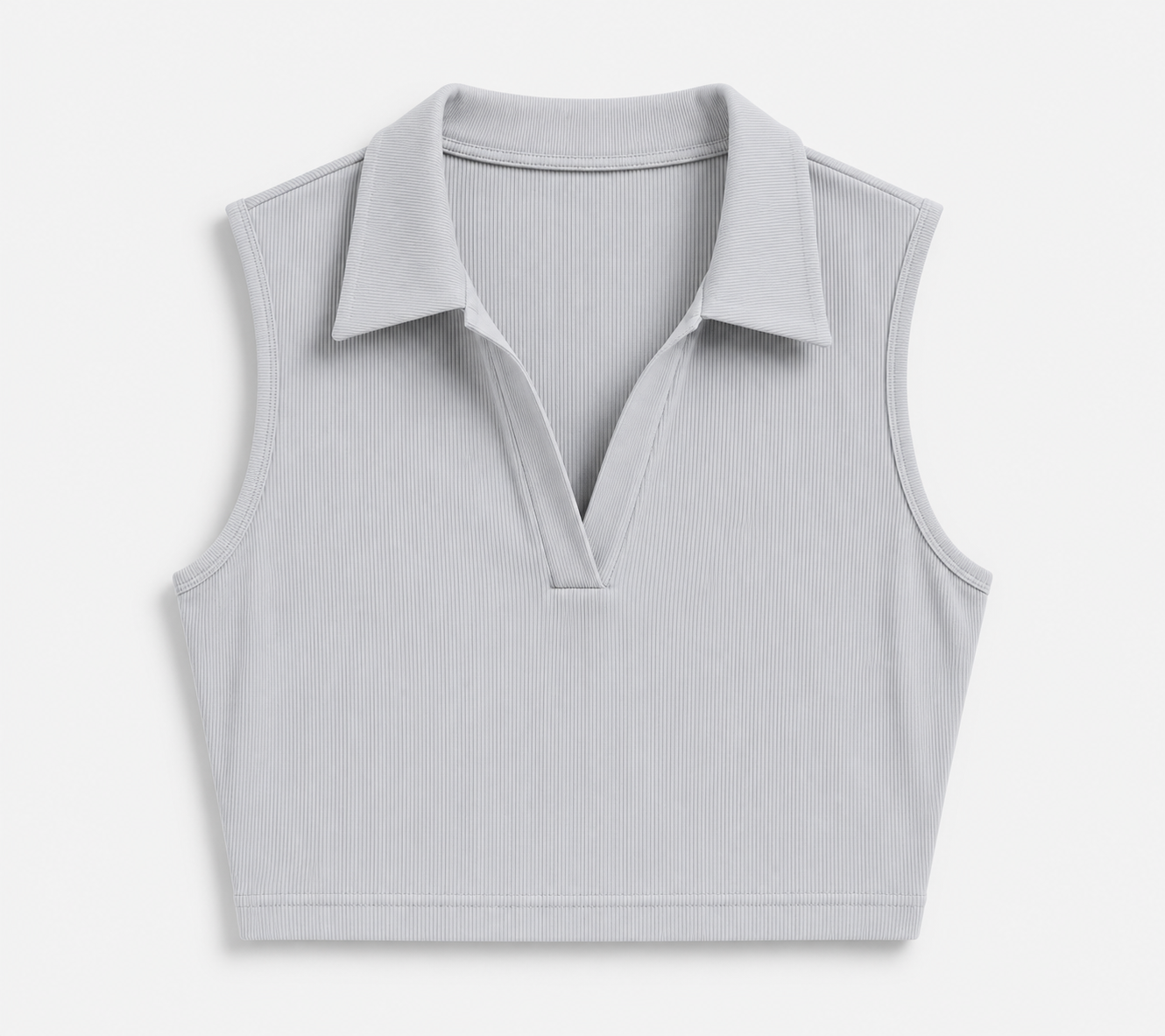 Sleeveless Collar Top