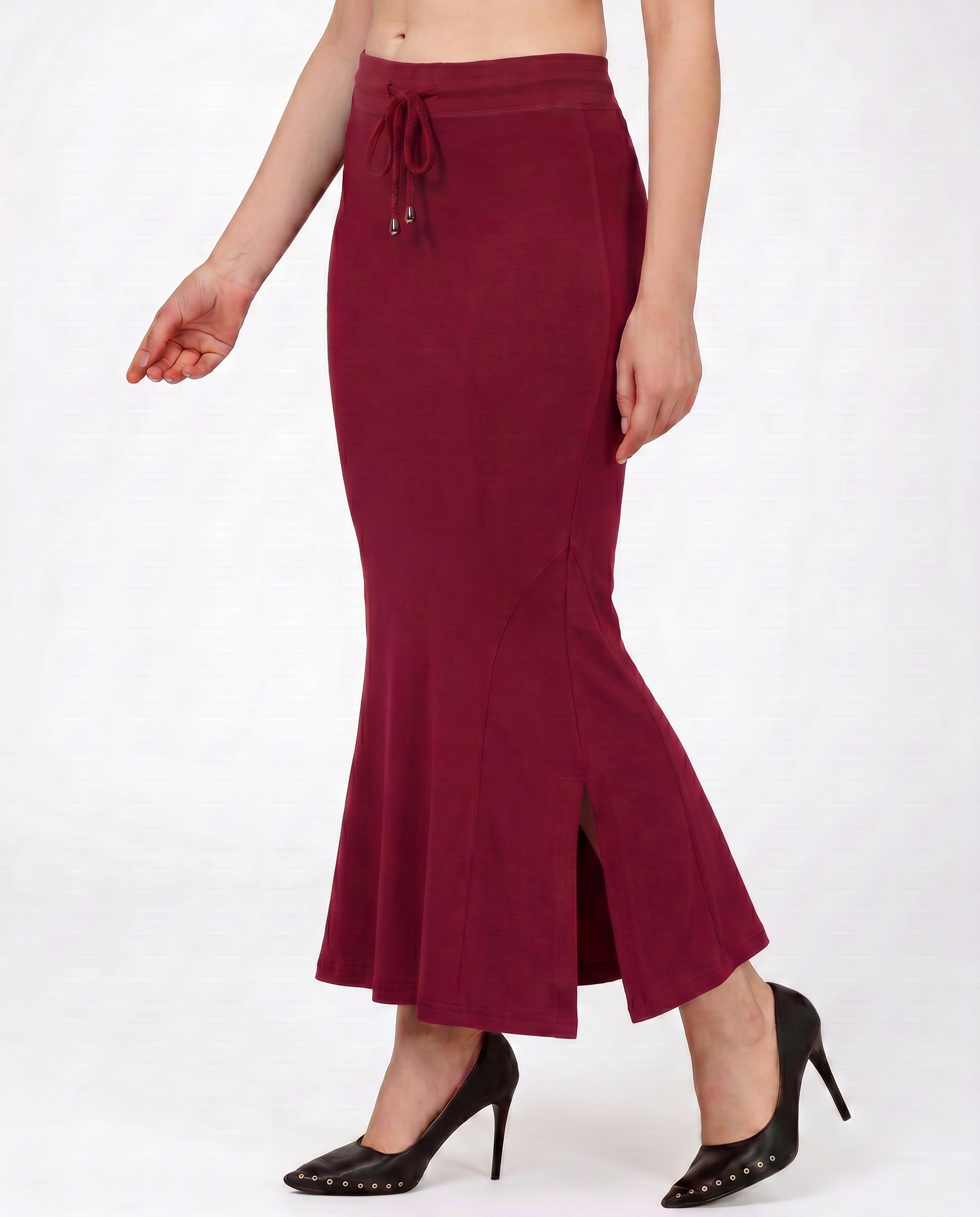 Sanado Fishcut Saree Shapewear - Maroon