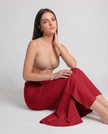 Sanado Fishcut Saree Shapewear - Red