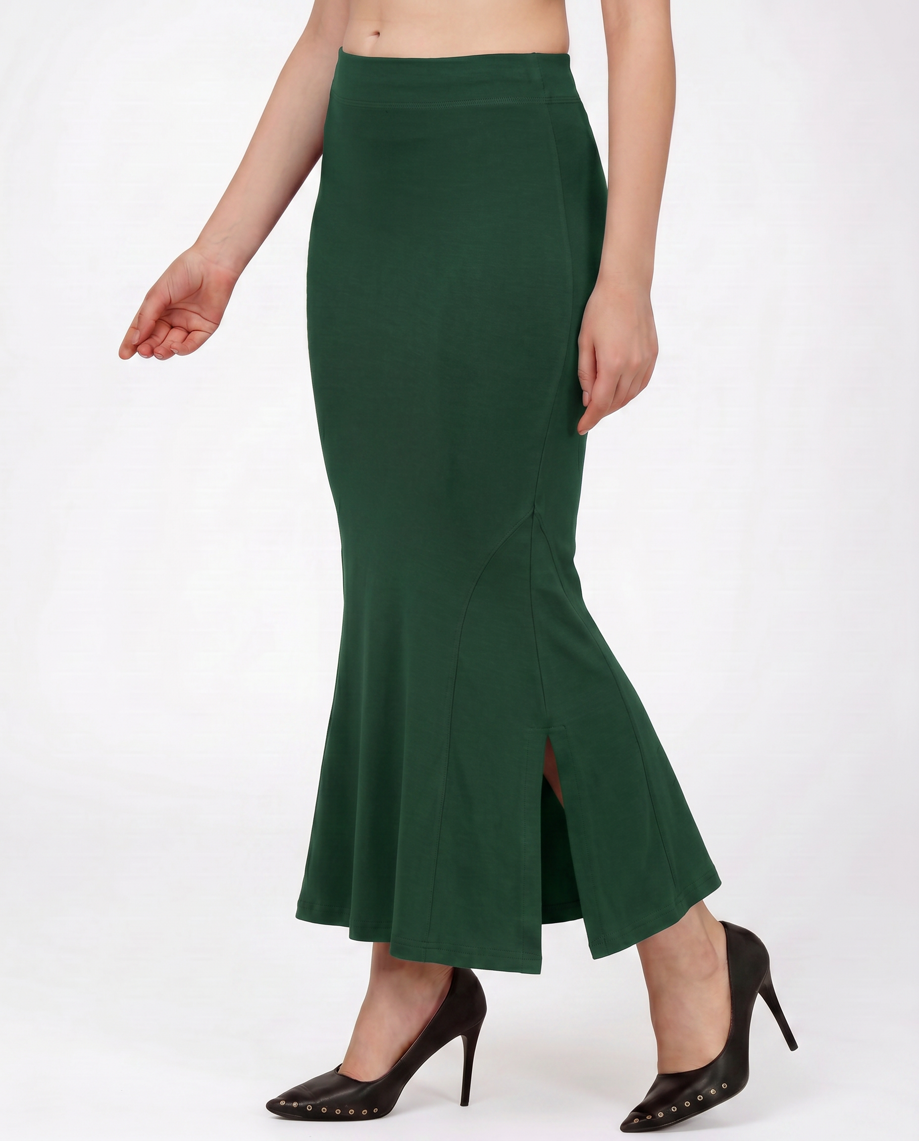 Sanado Fishcut Saree Shapewear - Dark green