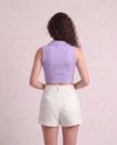 Sleeveless Collar Top