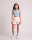 Sleeveless Collar Top