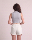 Sleeveless Collar Top