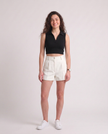 Sleeveless Collar Top