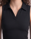 Sleeveless Collar Top